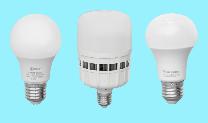 Các loại bóng LED.