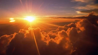 Ánh sáng mặt trời lúc hoàng hôn
