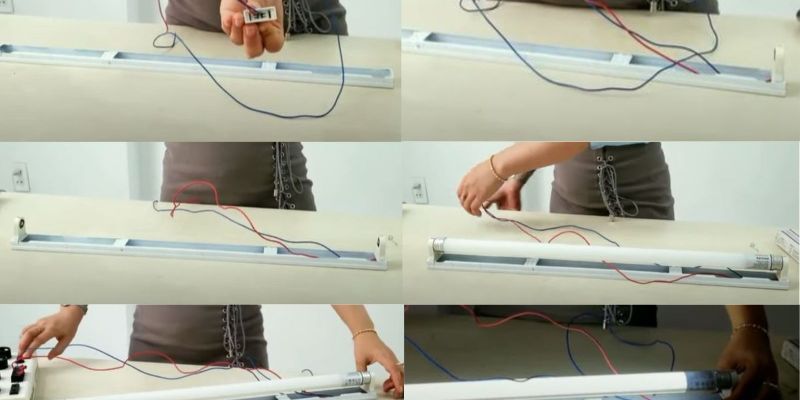 Lỗi lắp đặt các bộ phận đèn tuýp LED