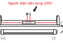 Sơ đồ đấu đèn LED 1m2 Rạng Đông